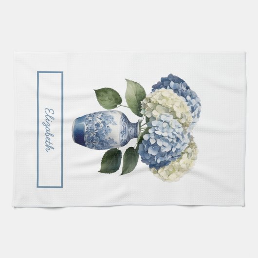 Mooie bouquet hortensia theedoek (Horizontaal)