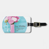 Mooie Bouquet van Bloemen Bagagelabel (Voorkant horizontaal)