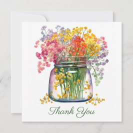 Mooie Bouquet van Bloemen Notitiekaartje