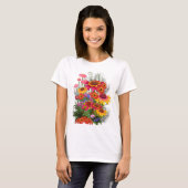 Mooie Bouquet van Bloemen T-shirt (Voorkant volledig)