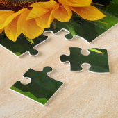 Mooie Bouquet van Gele en Oranje Zonnebloemen Legpuzzel (Zijkant)