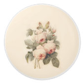 Mooie Bouquet van Roos Redouté Keramische Knop (Voorkant)