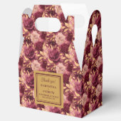 Mooie Bourgogne Blush Gold bruiloft Bedankt Bedankdoosjes (Geopend)