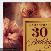 Mooie Bourgogne Blush Gold Waterverf 30e Servet