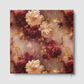 Mooie Bourgondië Blush Gouden Huwelijksgastenboek  Gastenboek (Achterkant)