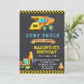 Mooie bouwtruck kaart (Staand voorkant)