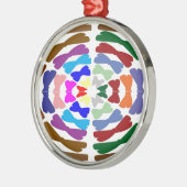 Mooie Bow Stropdas dans - Geniet van gedeelde vreu Metalen Ornament (Links)