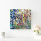 Mooie Bowling Ball House Schilderen wandklok (Huis)