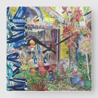 Mooie Bowling Ball House Schilderen wandklok