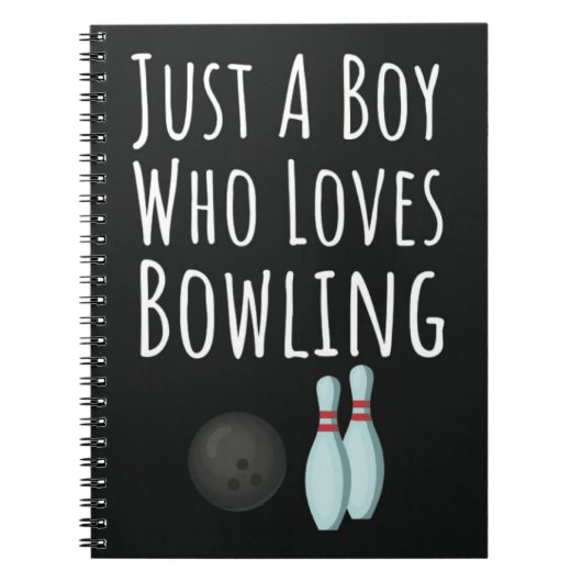 Mooie Bowling Cadeaus Voor Baby Jongens Kinderen B Notitieboek (Voorkant)