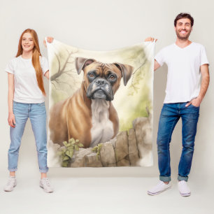 Mooie Boxer hond Fleece Deken