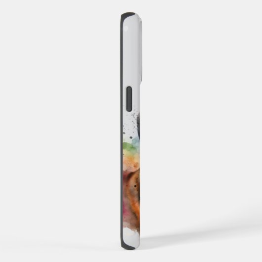 Mooie Boxer Hond in Waterverf iPhone Hoesje (Rechterkant)