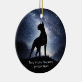 Mooie Boxer Hond Kerst Keramisch Ornament (Rechts)