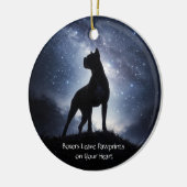 Mooie Boxer Hond Kerst Keramisch Ornament (Links)