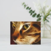 Mooie brandkat voor Ghoszuren Briefkaart (Staand voorkant)