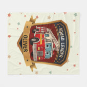 Mooie brandweer badge fleece deken (Voorkant (Horizontaal))