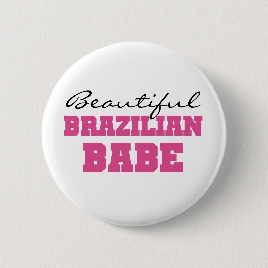 Mooie Braziliaanse baby Ronde Button 5,7 Cm (Voorkant)