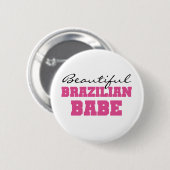 Mooie Braziliaanse baby Ronde Button 5,7 Cm (Voorkant /achterkant)