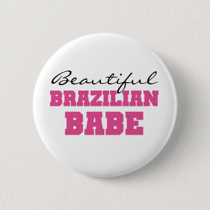 Mooie Braziliaanse baby Ronde Button 5,7 Cm