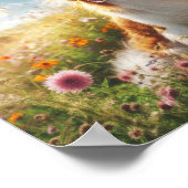 Mooie Bretagne hond Poster (Hoek)