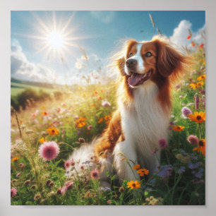 Mooie Bretagne hond Poster