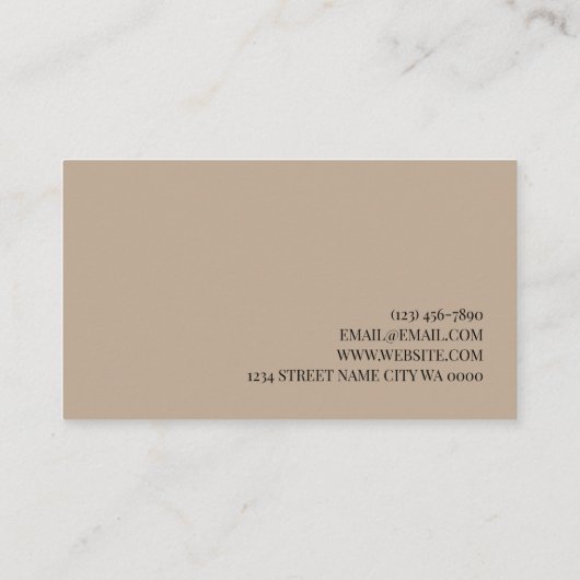 Mooie brews-microblading & Lash-uitbreidingen Visitekaartje (Achterkant)