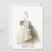 Mooie bridal-trekbriefingschotfunctie kaart (Achterkant)