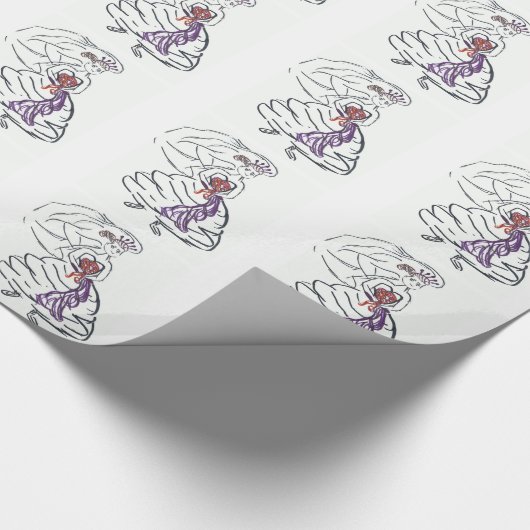 Mooie bride cadeaupapier (Hoek)