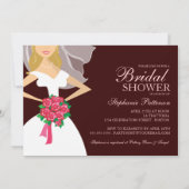 Mooie bride roze bridesmaids Vrijgezellenfeest Kaart (Achterkant)