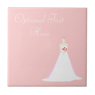 Mooie bride Wedding Tegeltje