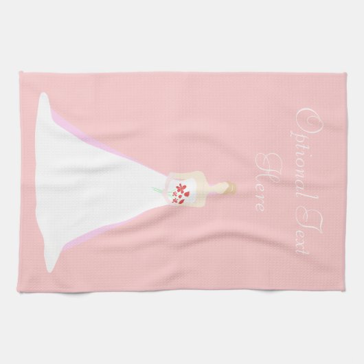 Mooie bride Wedding Theedoek (Horizontaal)