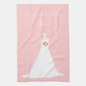 Mooie bride Wedding Theedoek (Verticaal)