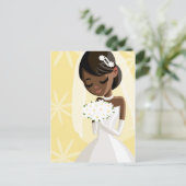 Mooie brides briefkaart (Staand voorkant)