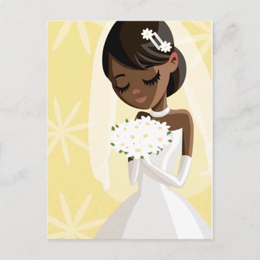 Mooie brides briefkaart (Voorkant)