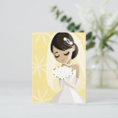 Mooie brides briefkaart (Staand voorkant)