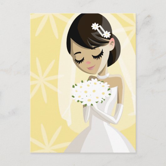 Mooie brides briefkaart (Voorkant)