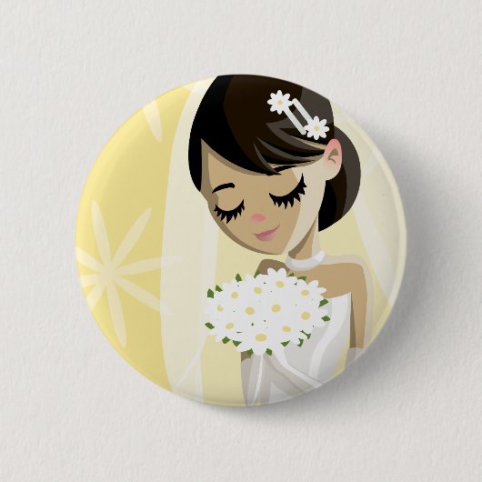 Mooie brides ronde button 5,7 cm (Voorkant)