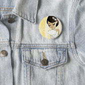 Mooie brides ronde button 5,7 cm (In situ)