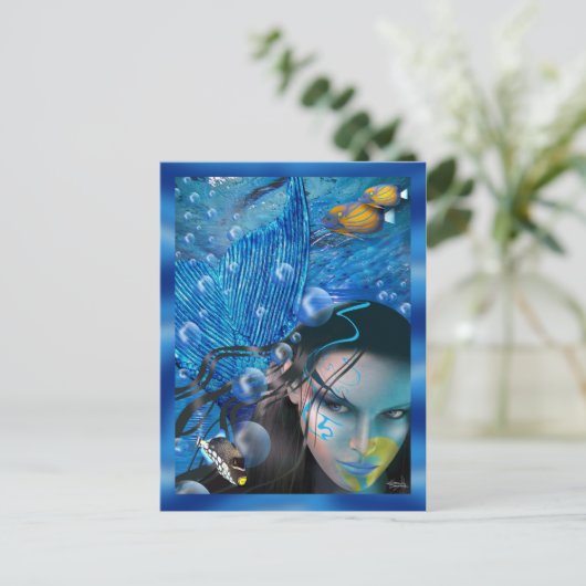 Mooie Briefkaarten van Mara Mermaid (Staand voorkant)