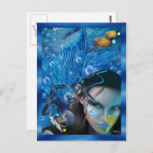Mooie Briefkaarten van Mara Mermaid (Voorkant / Achterkant)