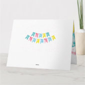 Mooie Bright waterverf Happy Birthday ontwerp Kaart (Achterkant)