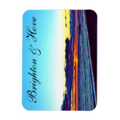 Mooie brighton en hoefstrand & zon magneet (Verticaal)