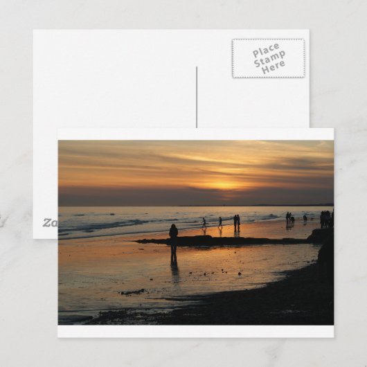 Mooie Brighton Sunet Beach Briefkaart (Voorkant / Achterkant)