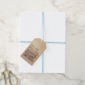 Mooie, Briljante & Dappere — Cadeaubijsluiter Cadeaulabel (Met Touw)