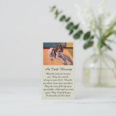 Mooie Brittney Spaniel Memorial Sympathie Card Visitekaartje (Staand voorkant)