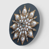 Mooie Broche Grote Klok (Hoek)