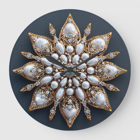 Mooie Broche Grote Klok (Voorkant)