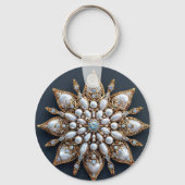 Mooie Broche Sleutelhanger (Achterkant)