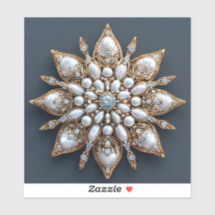 Mooie broche sticker