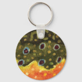 Mooie Brook-forel vliegen Sleutelhanger (Voorkant)